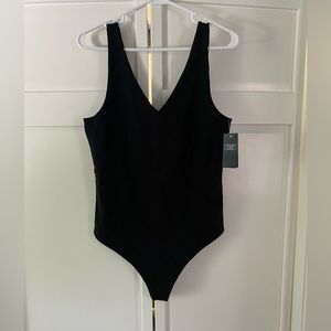 Abercrombie double V neck body suit